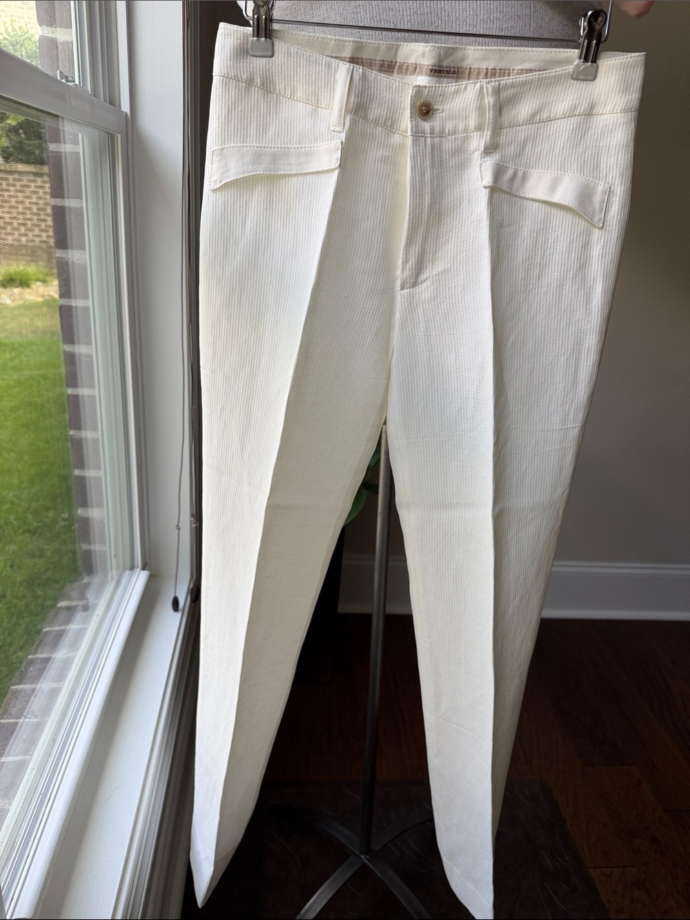 Vertigo Paris  white High-Rise Tailored Trousers